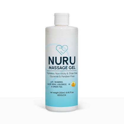 Japanese Nuru Massage Therapy Gel | Aloe Vera, Seaweed, Green Tea, Liquorice, & Vitamin B5 (8.45 Fl oz)