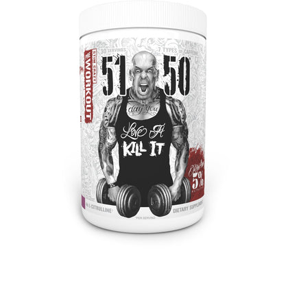 5% Nutrition Rich Piana 5150 High Stim Pre-Workout Powder | Extreme Energy, Focus, Pumps & Endurance | 400 mg Caffeine, Citrulline, Beta Alanine, N-Acetyl L-Tyrosine | 30 Srvgs (Wildberry)