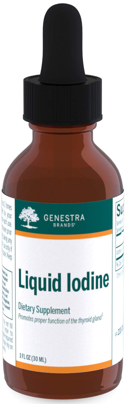 Genestra Brands Liquid Iodine | Iodine Derived from Kelp | 1 fl. oz.