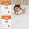 2 Pack Disposable Bed Sheets Fitted Sheet King Size, Disposable Travel Sheet for Hotel with Quilt Cover and Pillowcase, Disposable Bedding Travel Bedding Disposable Sheets for Travel Hotel Hospital