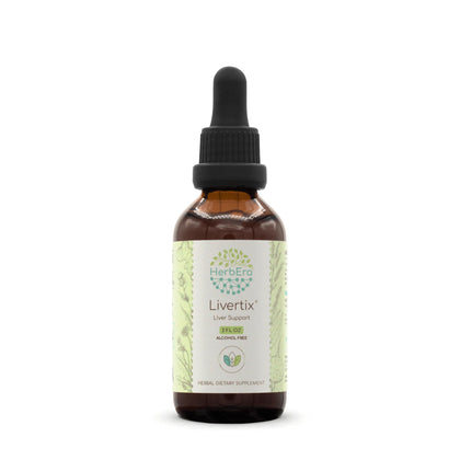 Livertix B60 Alcohol-Free Extract Tincture, Concentrated Liquid Drops Natural: Milk Thistle Seed, Turmeric Root, Yellow Dock Root, Dandelion Root, Beetroot, Ginger Root. Liver Support 2 Fl Oz