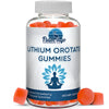 Lithium Orotate Gummies 5mg per Serving - Third Party Tested, Plant Based. Alterative to Lithium Drops or Pills. Trace Mineral for Mood Support- Strawberry Flavored Lithium Supplements- 60 Count