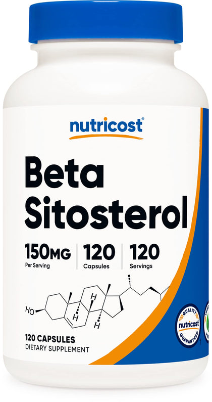 Nutricost Beta Sitosterol 150mg, 120 Capsules - Non-GMO, Gluten Free, Vegetarian Friendly