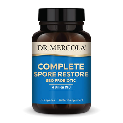 Dr. Mercola Complete Spore Restore, 30 Servings (30 Capsules), SBO Probiotic, 4 Billion CFU, Dietary Supplement, Supports Healthy Immune Function, Non-GMO (Expiry 8/01/2025)