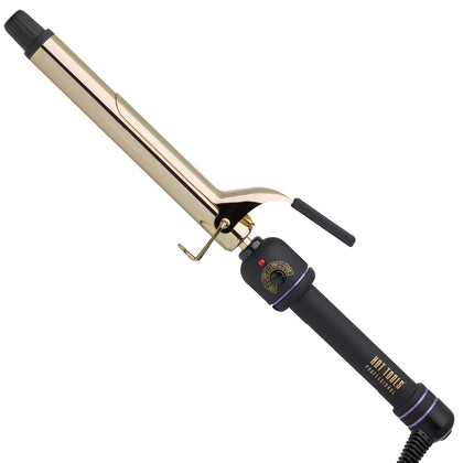 Hot Tools Pro Artist 24K Gold Extra Long Curling Iron | Long Lasting, Defined Curls (1 in)