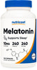 Nutricost Melatonin 10mg, 240 Capsules, Non-GMO & Gluten Free