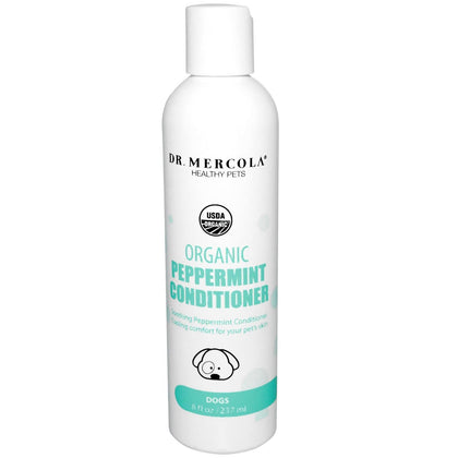 Healthy Pets, Organic Peppermint Conditioner, for Dogs, 8 fl oz (237 ml), Dr. Mercola