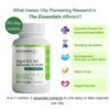 Vita Pioneering Research Vitashine Vegan Vitamin D3 from Lichen 2000IU + K2Vital Vitamin K2 with Turmeric and COQ10 - Heart, Bone, Cellular Health with 10mg Avocado Powder 2 Month Supply