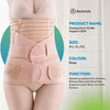 BODVITALS 3 In 1 Postpartum Girdle Support Recovery Belly Band Corset Wrap Body Shaper For After Birth Postnatal C-Section Waist Pelvis Shapewear Wrap Girdle Support Band Belt Body Shaper