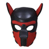 Moleney Adults Neoprene Puppy Hood Mask, Removable Cosplay Dog Full Face Pup Hood Mask