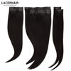 Lacer Hair Ultra Seamless Clip in Hair Extensions Remy Human Hair Silky Straight Clip on Hair Extensions Human Hair #1B Natural Black for Fine Thin Hair Women 110 Gram 7 Pcs 18 Inch