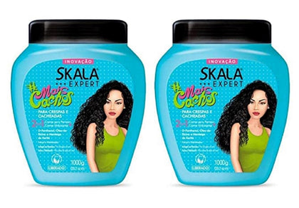 SKALA Hair Type 3ABC - Hydrate Curls, Eliminate Frizz, For Curly Hair - 2 IN 1 Conditioning Treatment Cream and Cream To Comb 35.2oz - Includes complimentary comb.