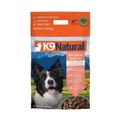 K9 Natural - Grain Free Freeze Dried Dog Food - Lamb & Salmon, 4lb