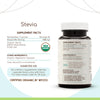 Stevia 60 Capsules, 500 mg, USDA Organic Stevia (Stevia Rebaudiana) Dried Leaf (60 Capsules)