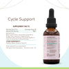 Cycle Support A60 Alcohol Extract Tincture, Skullcap, Dandelion,Cramp Bark, Vitex Berry, St.John's Wort Herb,Jamaican Dogwood Bark, Partridgeberry Herb. Black Cohosh Root. PMS Support 2 Fl Oz