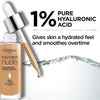 L'Oreal Paris True Match Nude Hyaluronic Tinted Serum Foundation with 1% Hyaluronic acid, Medium 4-5, 1 fl. oz.