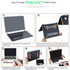 MOSISO Compatible with MacBook Air 13 inch Case 2022 2021 2020 2019 2018 Release A2337 M1 A2179 A1932 Retina Display, Plastic Hard Shell&Bag&Keyboard Skin&Webcam Cover&Screen Protector, Camel