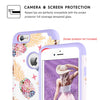 BENTOBEN Case for iPhone 6s, Cases for iPhone 6,Slim Colorful Pineapple Dual Layer Hybrid Shockproof Hard Back Bumper Protective Case for iPhone 6/6s,White/Purple