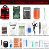 74 Piece Ifak Trauma Kit First Aid Kit Camping, Molle Ifak Medical Refill Kit, Tactical First Aid Kit Refill Supplies for Survival Camping Hiking Travel (Red)