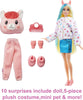 Barbie Cutie Reveal Doll, Fantasy Series Llama Plush Costume, 10 Surprises Including Mini Pet & Color Change