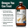 Natural Force Pure Omega 3 - Liquid Fish Oil - Delicious Lemon Cake Flavor - Mercury Free, Wild Caught, Lab Tested - 1,326 mg Triglyceride EPA, DHA, & DPA - 16 Oz Glass Bottle