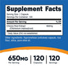 Nutricost Chicory Root 650mg Per Capsule - 120 Plant-Based Capsules, Non-GMO, Gluten Free