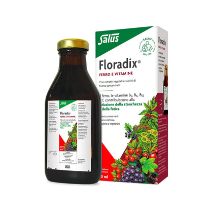 Flora, Floradix Iron + Herbs, Natural Liquid Iron Supplement, 17 fl Ounce (500 ML)