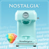 Nostalgia Snow Cone Shaved Ice Machine - Retro Table-Top Slushie Machine - Includes 1 Reusable Plastic Cup - Aqua