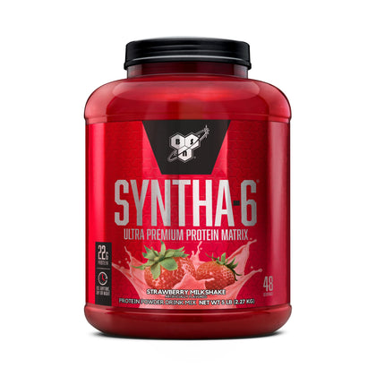 BSN SYNTHA-6 Whey Protein Powder with Micellar Casein, Milk Isolate, Strawberry Milkshake, 48 Servings (Packaging May Vary) (expiry 31/07/2025)