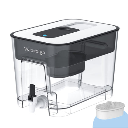 Waterdrop 200-Gallon Long-Life 40-Cup Large Water Filter Dispenser with 1 Filter, for Home and Office