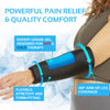 AllSett Health Elbow Ice Pack Wrap - Hot and Cold Compression Sleeve, Knee Ice Pack Sleeve (360° Coverage) | Tennis Elbow Relief and Support for Joints, Muscles, Knee, Legs