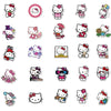 50pcs Cute Cartoon Hello Kitty Stickers for Kids Teens, White Kitty Stickers Vinyl Waterproof Stickers for Skateboard Laptop Luggage Fridge DIY Decal (Hello Kitty)