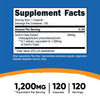 Nutricost Devils Claw 1200mg Equivalent, 120 Capsules - Veggie Caps, Non-GMO, Gluten Free, and Vegetarian Friendly