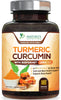 Turmeric Curcumin with BioPerine 95% Standardized Curcuminoids 1950mg - Black Pepper Extract for Max Absorption, Nature's Joint Support Supplement, Herbal Turmeric Pills, Vegan Non-GMO - 180 Capsules