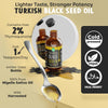 MAJU Black Seed Oil - 3 Times Thymoquinone, Cold-Pressed, 100% Turkish Black Cumin Seed Oil, Liquid Pure Blackseed Oil, Glass Bottle, 8 oz