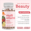 Zahler Multivitamin Beauty, Daily Multivitamin +Skin Hair and Nails Support, Multivitamin for Women and Men with Iron, Certified Kosher, 60 Capsules