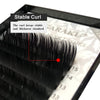 NAGARAKU Eyelash Extensions Individual Lashes 0.10mm C curl 7-15mm Mix Tray Classic Matte Black Soft Natural Faux Mink 16 rows