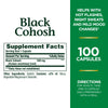 Nature's Bounty Black Cohosh Root Pills and Herbal Health Supplement, Natural Menopausal Support, 540 mg, 100 Capsules