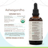 Ashwagandha A120 USDA Organic Tincture | Alcohol Extract, High-Potency Herbal Drops | Certified Organic Ashwagandha (Withania Somnifera) Dried Root (4 oz)