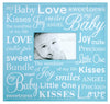 mcs expandable 10-page baby scrapbook album with photo opening cover and 12 x 12 inch pages, 13.5 x 12.5 inch, baby blue expressions