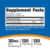 Nutricost Zinc Picolinate 30mg, 120 Capsules - Gluten Free and Non-GMO