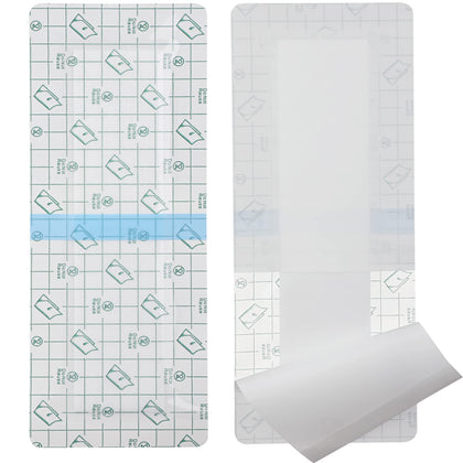 Waterproof Wound Adhesive Bandage Shower Cover Island Dressing Bordered Gauze with Non-Stick Pad for Knee Hip Replacement Arm Leg Incision Post Back Abdomen Sacrum Disc Spinal Surgery 4