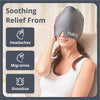 MyHalos Migraine Relief Cap for Headache Relief - Headache Cap - Cooling Gel Hat for Cold Therapy, and Comfort - 100% Stretchable 360 Wrap-Around Cold Compression - Premium Cold Migraine Head Wrap