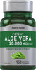 Piping Rock Aloe Vera Capsules 20000mg | 150 Softgels | Concentrated Extract Supplement | Non-GMO, Gluten Free