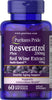 Puritan's Pride Resveratrol 250 mg, 60 Count