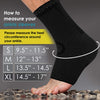 POWERLIX Ankle Orthopedic Brace Compression Support Sleeve (Pair) for Plantar Fasciitis, Swelling, Tendinitis, Arthritis, Sprain