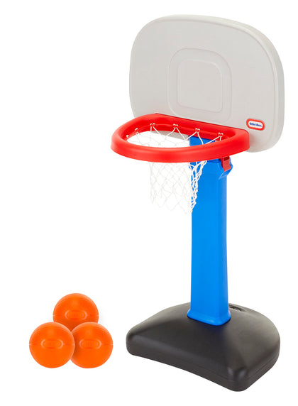 Little Tikes Easy Score Basketball Set, Blue, 3 Balls - Amazon Exclusive, 23.75 x 22 x 61 inches