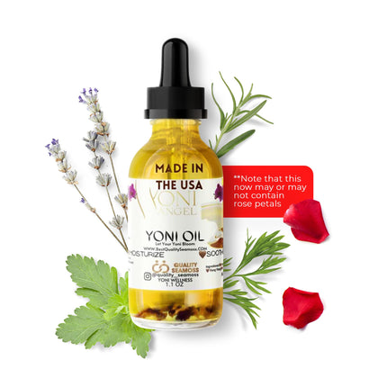 Exp12-31-2025 Natural Yoni Oil, Mint Fresh Feminine Care Oil, Reduces Odor, Restores pH Balance, All Natural, Herbal Yoni Blend with Tea Tree Oil, Lemongrass, Jasmine & Chamomile Oils, 1 oz