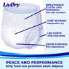 LivDry Adult Incontinence Underwear, Overnight Comfort Absorbency, Leak Protection (XXX-Large (10 Count))