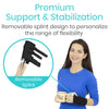 Vive Carpal Tunnel Wrist Brace (Left or Right) - Arm Compression Hand Support Splint - for Men, Women, Kids, Bowling, Tendonitis, Arthritis, Athletic Pain, Sports, Golf - Universal Adjustable Fit